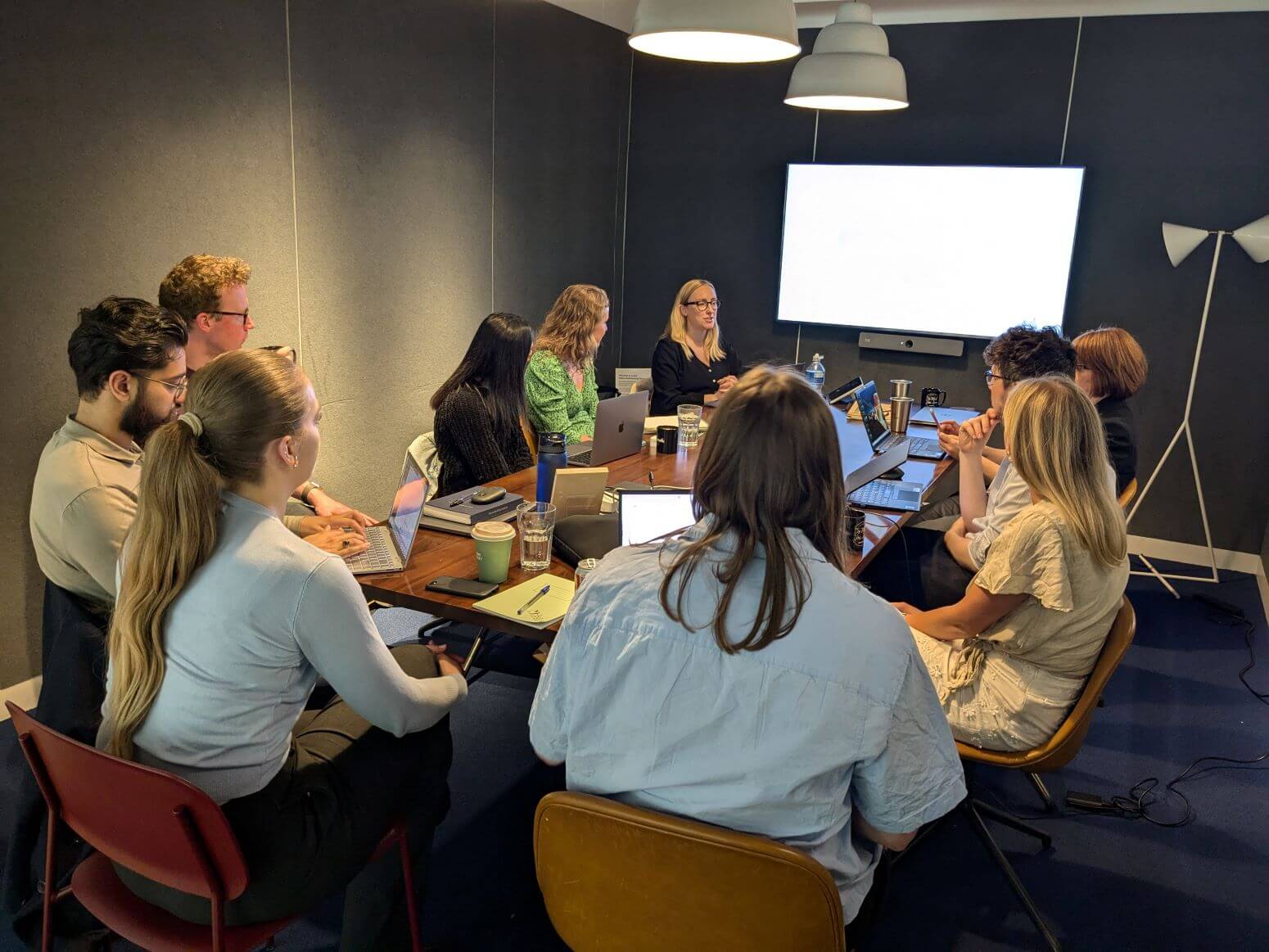 Baxendale employees in a meeting