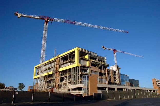 healthcare building under construction